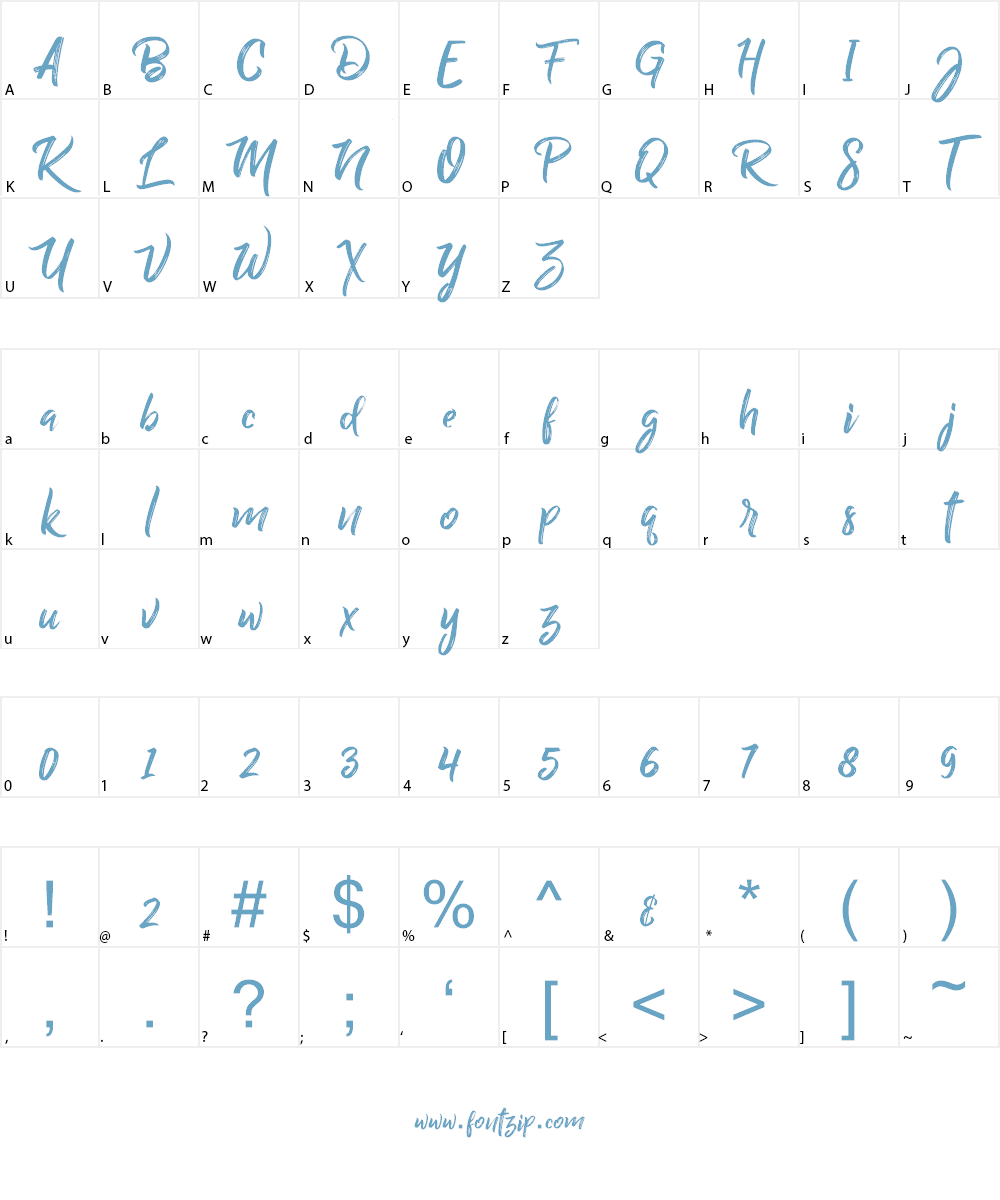Billy Ohio Font Character